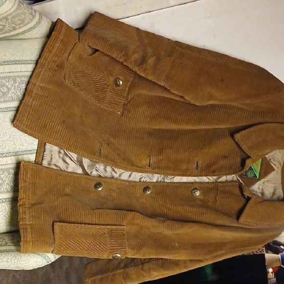 Corduroy Shirt Jacket with Quilted Lining - Tan - Picture 5 of 10